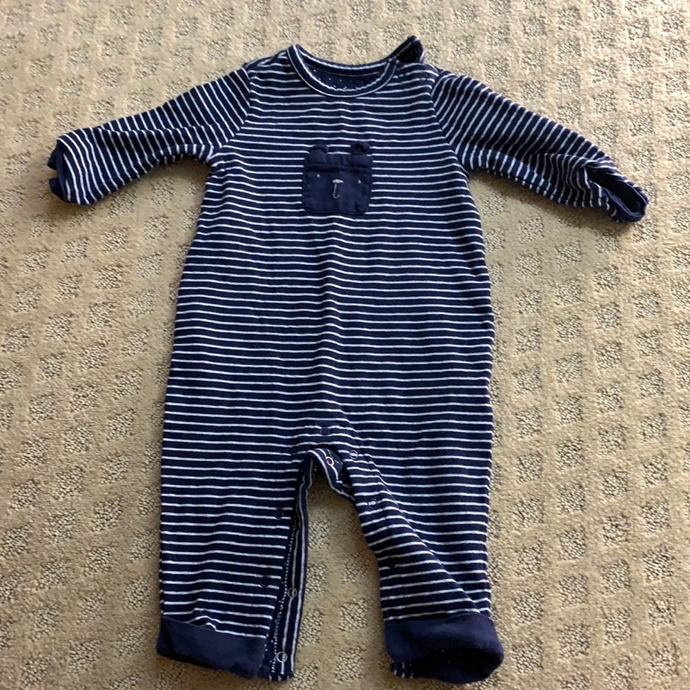 Baby Gap Polka-Dot Lined / Striped Playsuit